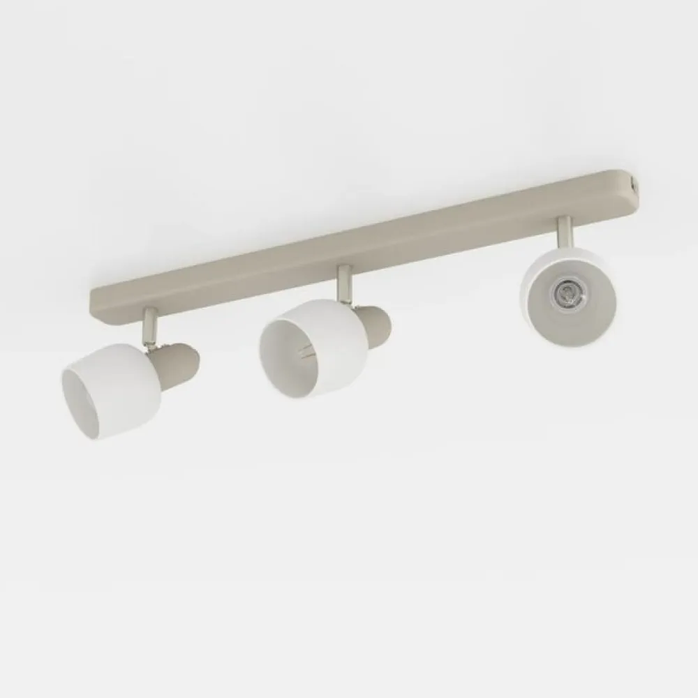 EGLO Corato loftspot, sand/nikkel/opal, 3 lyskilder.