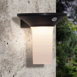 EGLO Corbezzola udendørs LED-væglampe, sort, sensor