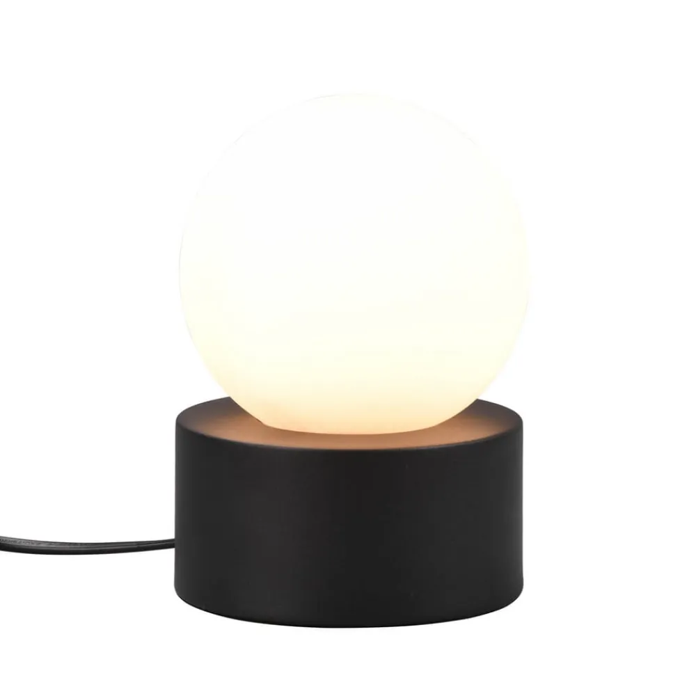 Countess bordlampe, opalglas, metalfod i sort^Reality Leuchten Hot