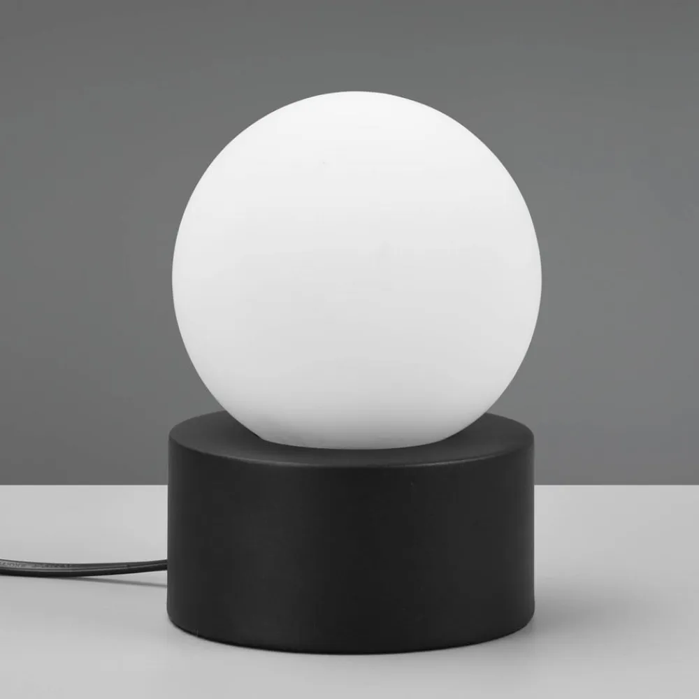 Countess bordlampe, opalglas, metalfod i sort^Reality Leuchten Hot