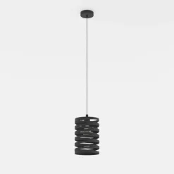 EGLO Cremella hængelampe, Ø 18 cm, sort, stål