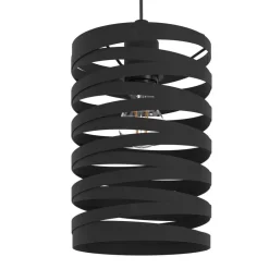 EGLO Cremella hængelampe, Ø 18 cm, sort, stål