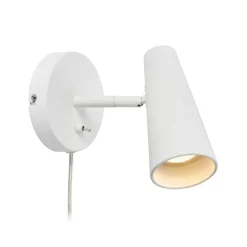 Markslöjd Væglamper|Væglamper>Crest vægspot af metal, hvid, vippekontakt