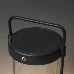 Crotone LED-solcellelygte, kan dæmpes, USB^Konstsmide