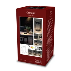 Crotone LED-solcellelygte, kan dæmpes, USB^Konstsmide