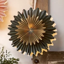 STAR TRADING Crystal dekostjerne, papir, uden fatning, grøn