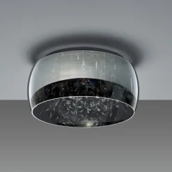 Crystel loftslampe af glas, krom, Ø 50 cm^Trio Lighting Clearance