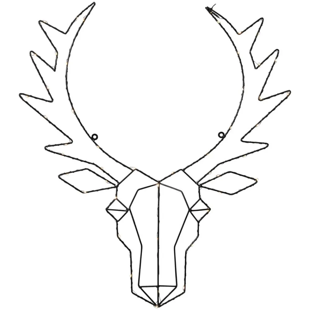 Cupid LED-dekorationslampe, rensdyrhoved^STAR TRADING Discount