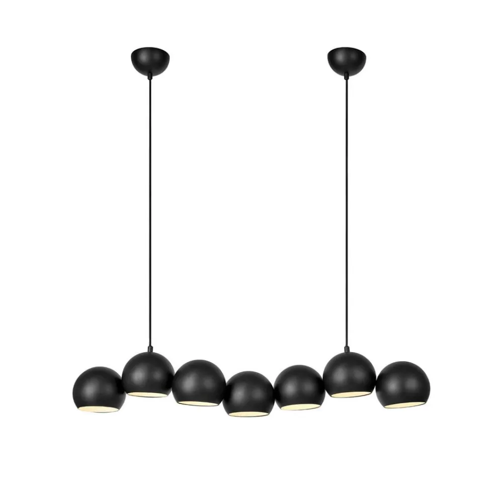 Markslöjd Pendellamper>Cupolo hængelampe, sort, jern, længde 101 cm, 7 lyskilder