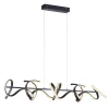 JUST LIGHT. GmbH Curls LED-hængelampe, sort, metal, 99 cm lang, dæmpbar