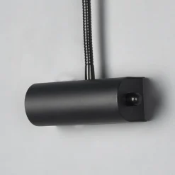 Curtis væglampe med fleksibel arm, dæmpbar, sort^Trio Lighting New