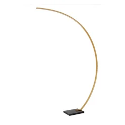 Lucide Curve buelampe, mat guld, 2700 K, højde 192, dæmpbar