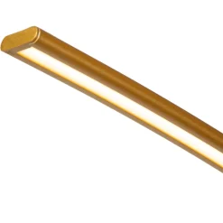 Lucide Curve buelampe, mat guld, 2700 K, højde 192, dæmpbar