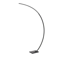 Lucide Curve buelampe, sort, marmor, 192 cm, dæmpbar