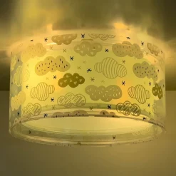 Børn Dalber Loftlamper>Cloud Green loftslampe, Ø 33 cm, grøn