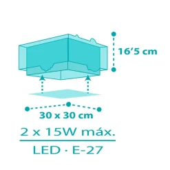 Børn Dalber Happy Jungle loftlampe til børneværelse