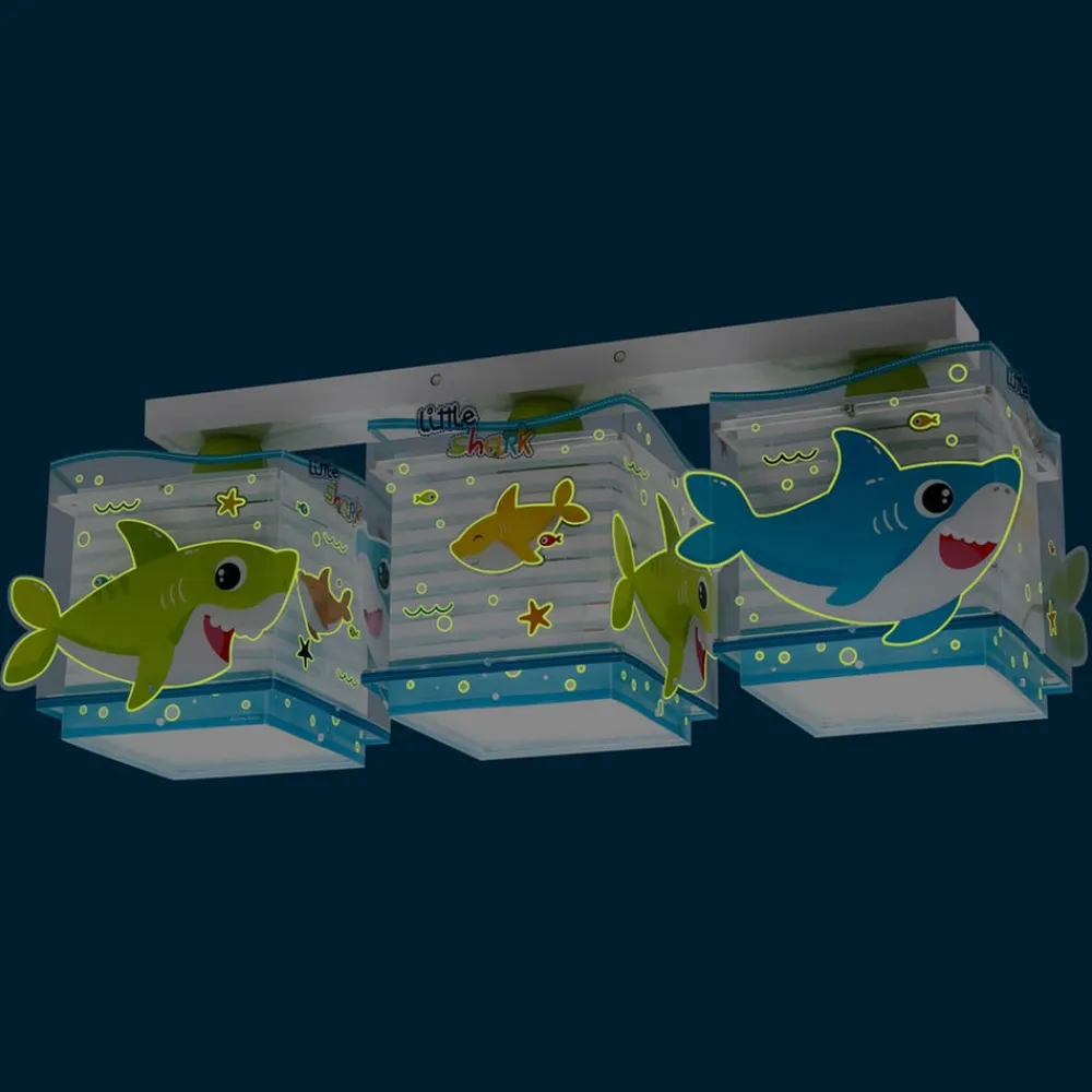 Little Shark loftlampe, havmotiv 3 lyskilde^Dalber Hot