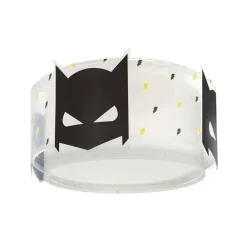 Børn Dalber Loftlamper>loftlampe Dark Hero, hvid/sort, Ø 33 cm