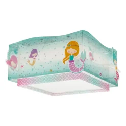 Børn Dalber Mermaids loftlampe, havfruer, 1 lyskilde