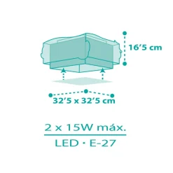Børn Dalber Mermaids loftlampe, havfruer, 1 lyskilde