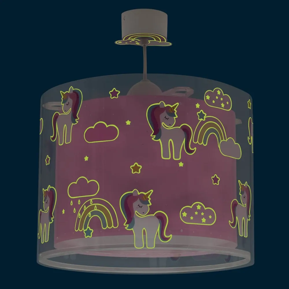 Dalber Pendellamper>Unicorns hængelampe t. børn enhjørningmotiv