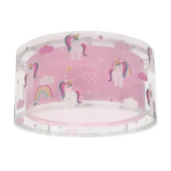 Børn Dalber Loftlamper|Loftlamper>Unicorns loftlampe enhjørningmotiv, 1 lk