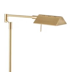 Danuta justerbar LED-gulvlampe, mat messing^Knapstein Hot