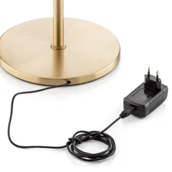 Danuta justerbar LED-gulvlampe, mat messing^Knapstein Hot