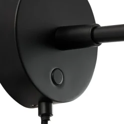 Darci kort væglampe, udspring 33,5 cm, sort^DFTP by Nordlux Hot