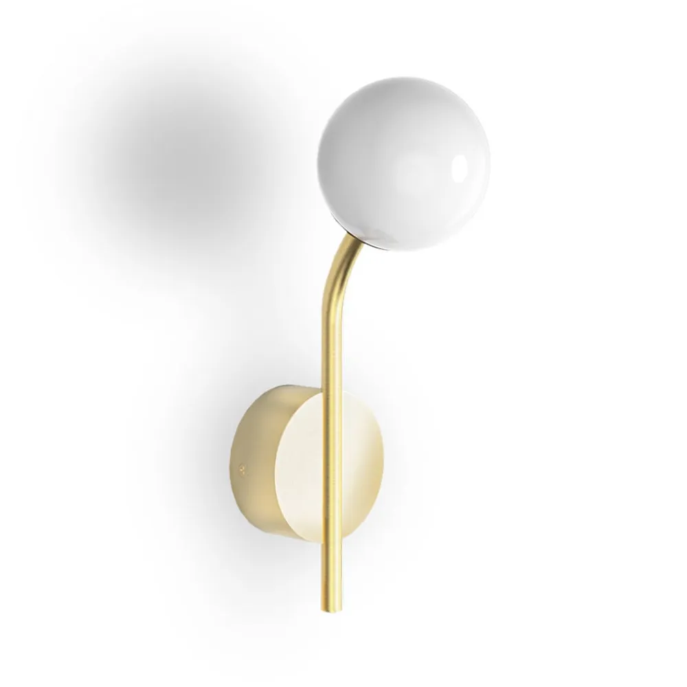 Pep One væglampe mat guld 1 lyskilde^Decor Walther Hot