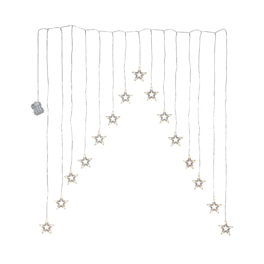 STAR TRADING Julepynt|Lysnet, Lysforhæng>Decystar LED-lysforhæng, 15 lyskilder