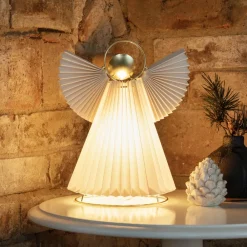 Dekolampe papirengel mini, hvid, E14^Konstsmide Christmas New