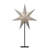 Dekolampe papirstjerne, 7-takket, hvid højde 80 cm^Konstsmide Christmas