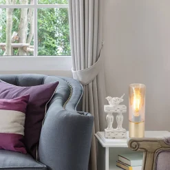 Globo Bordlamper>Dekorativ bordlampe Annika i messing