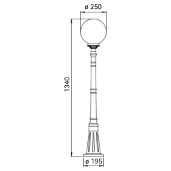Dekorativ gadebelysning SIL 161^Albert Leuchten Clearance