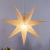 Konstsmide Christmas Julepynt|Julestjerner>Dekostjerne af hvidt papir, hulmønster, 7 takker