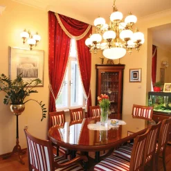 Delia lysekrone, messingfarvet Ø 100 cm, 16-lys, glas^ORION Online