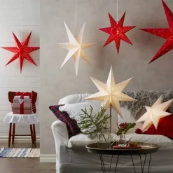 STAR TRADING Dekorationsbelysning|Julepynt>Delikat papirstjerne Sensy med mønster, hængende