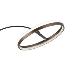 Della LED-gulvlampe, højde 190 cm, sort/mørkegrå, metal^Globo Sale