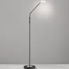 FISCHER & HONSEL Dent LED-gulvlampe, kan dæmpes, CCT, 1 lk., sort