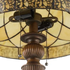 Clayre&Eef Diamond dekorativ gulvlampe med Tiffany-skærm