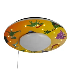 Børn Niermann Standby Dinos loftlampe med LED-stjernehimmel