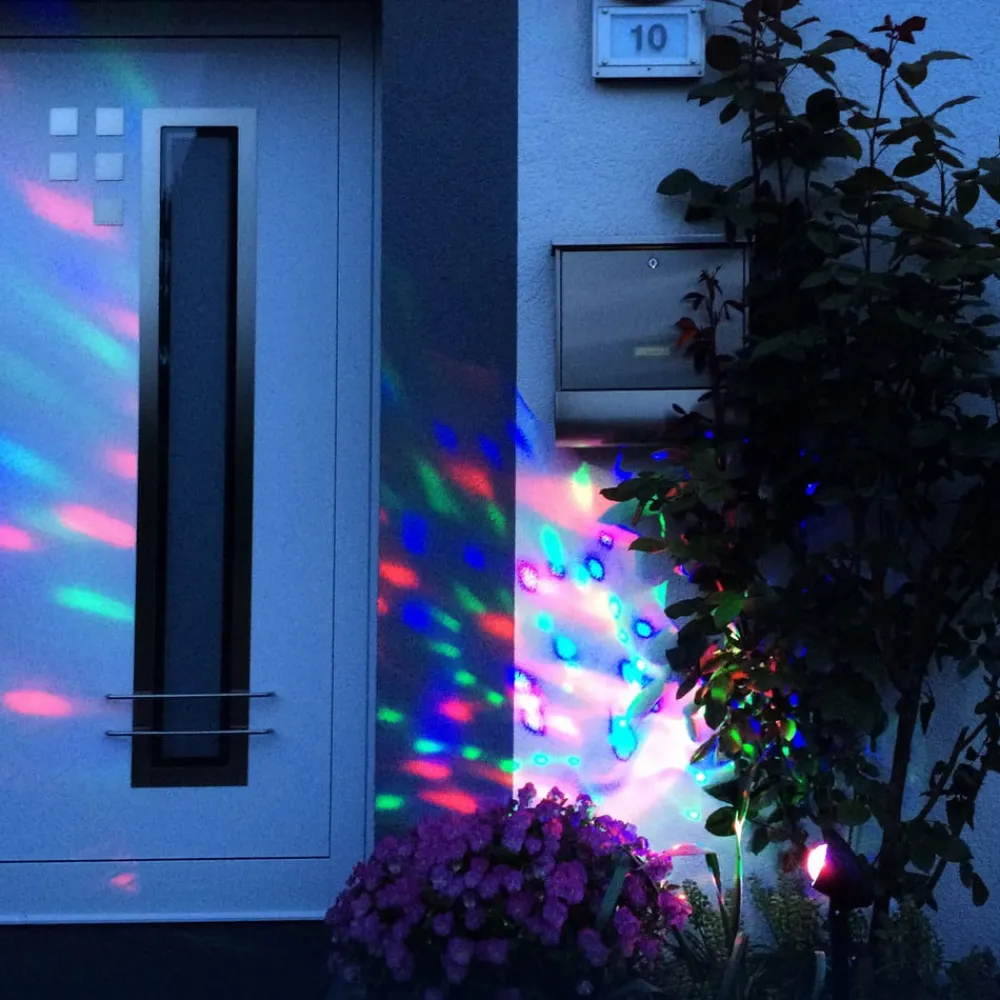 Disco LED-projektørlampe til facadebelysning^Näve Hot