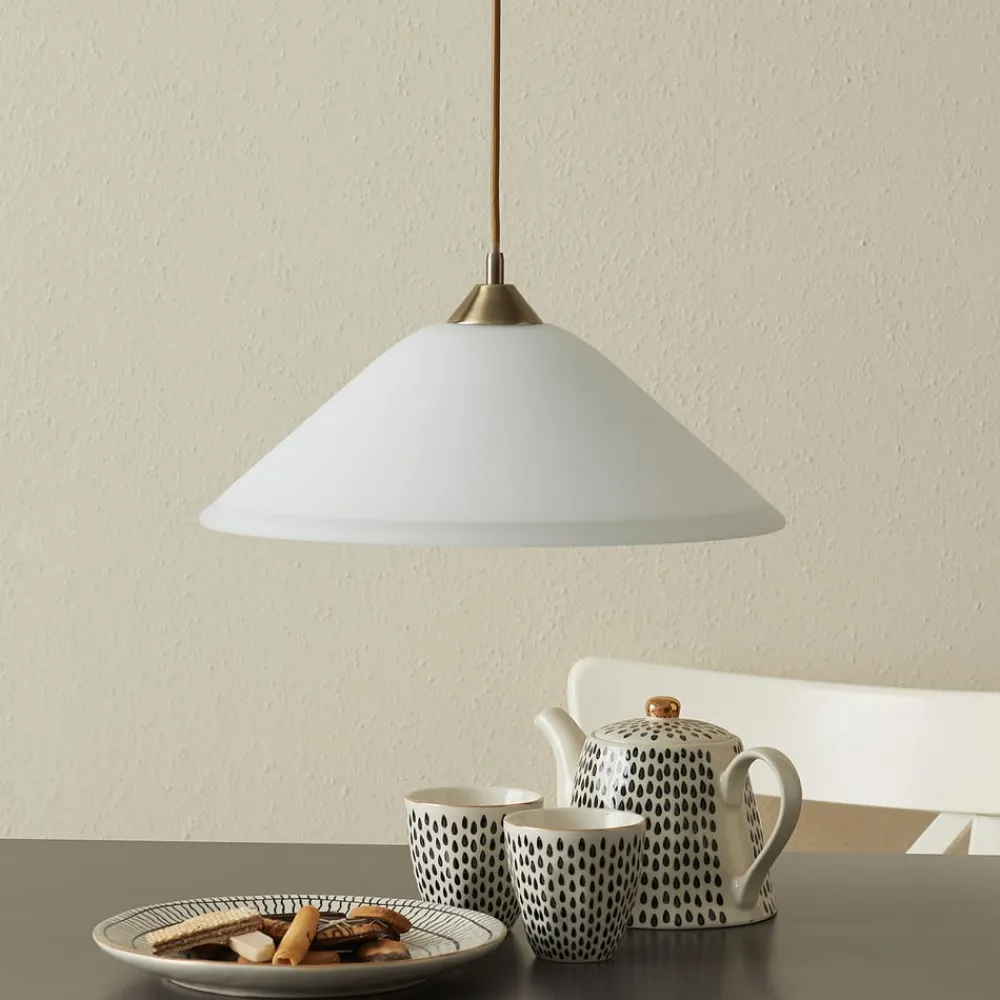 ORION Diskret LOISA opalglas pendellampe i antik m