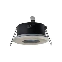 Heitronic DL7001 indbygningsspot, højvolt, børstet jern