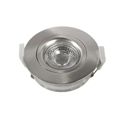 Heitronic Loftlamper|Indbygningsspots>DL6809 LED-downlight, rundt, nikkel