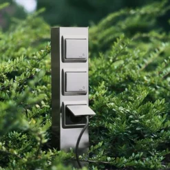 Albert Leuchten Stikkontaktsøjler>3-dobbelt stikkontakt, stål