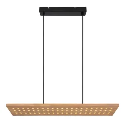 Dolores LED-pendellampe, mat sort/lysebrun^Globo New