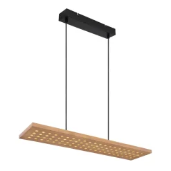 Dolores LED-pendellampe, mat sort/lysebrun^Globo New