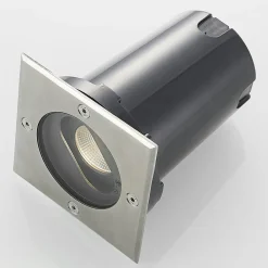 Doris - LED-gulvspot til indbygning, kantet form^Lucande Discount